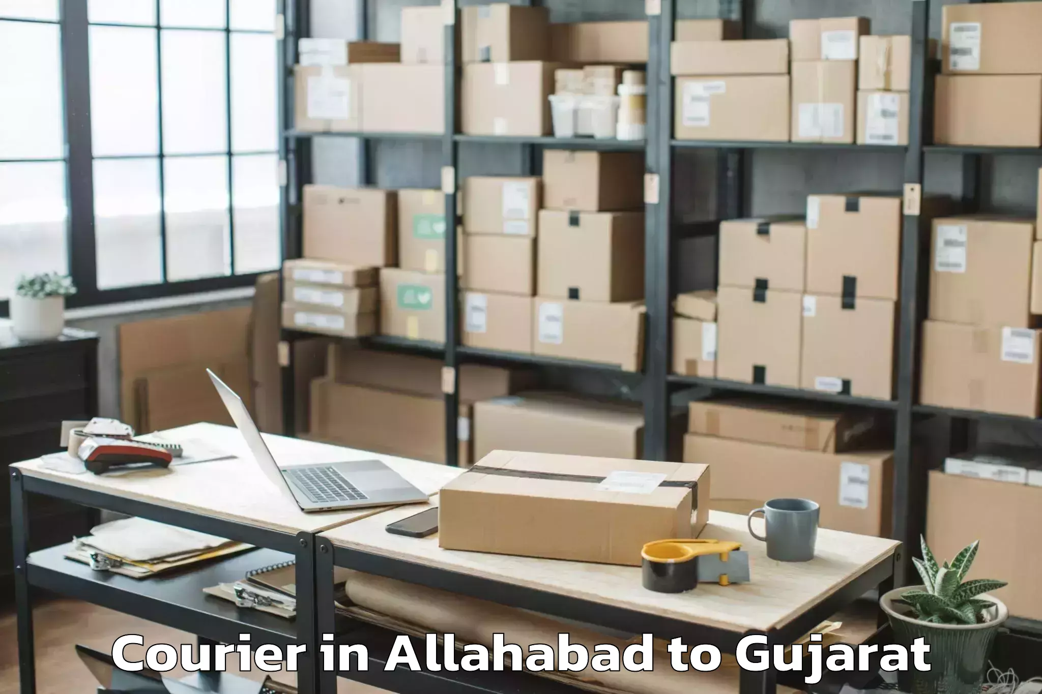 Easy Allahabad to Bhavnagar Airport Bhu Courier Booking